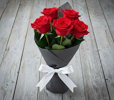 Букет 5 Красных роз Эдлесс Лав #REPLACE_PRED# Березнецово