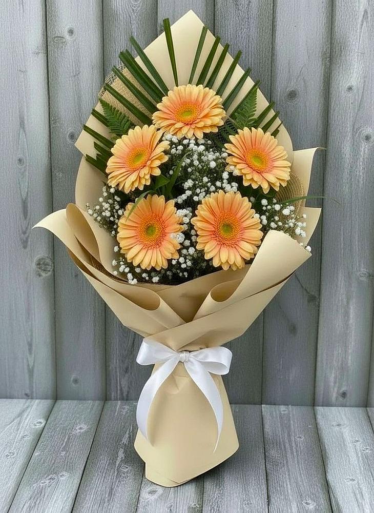 Букет цветов из: Герберы в Березнецово