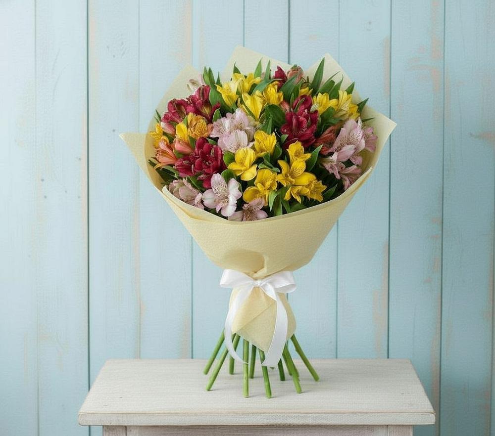 Букет цветов из: Альстромерии в Березнецово