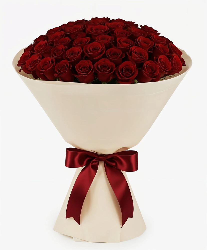 Букет 101 Бордовая роза Блэк Бакарра в Березнецово