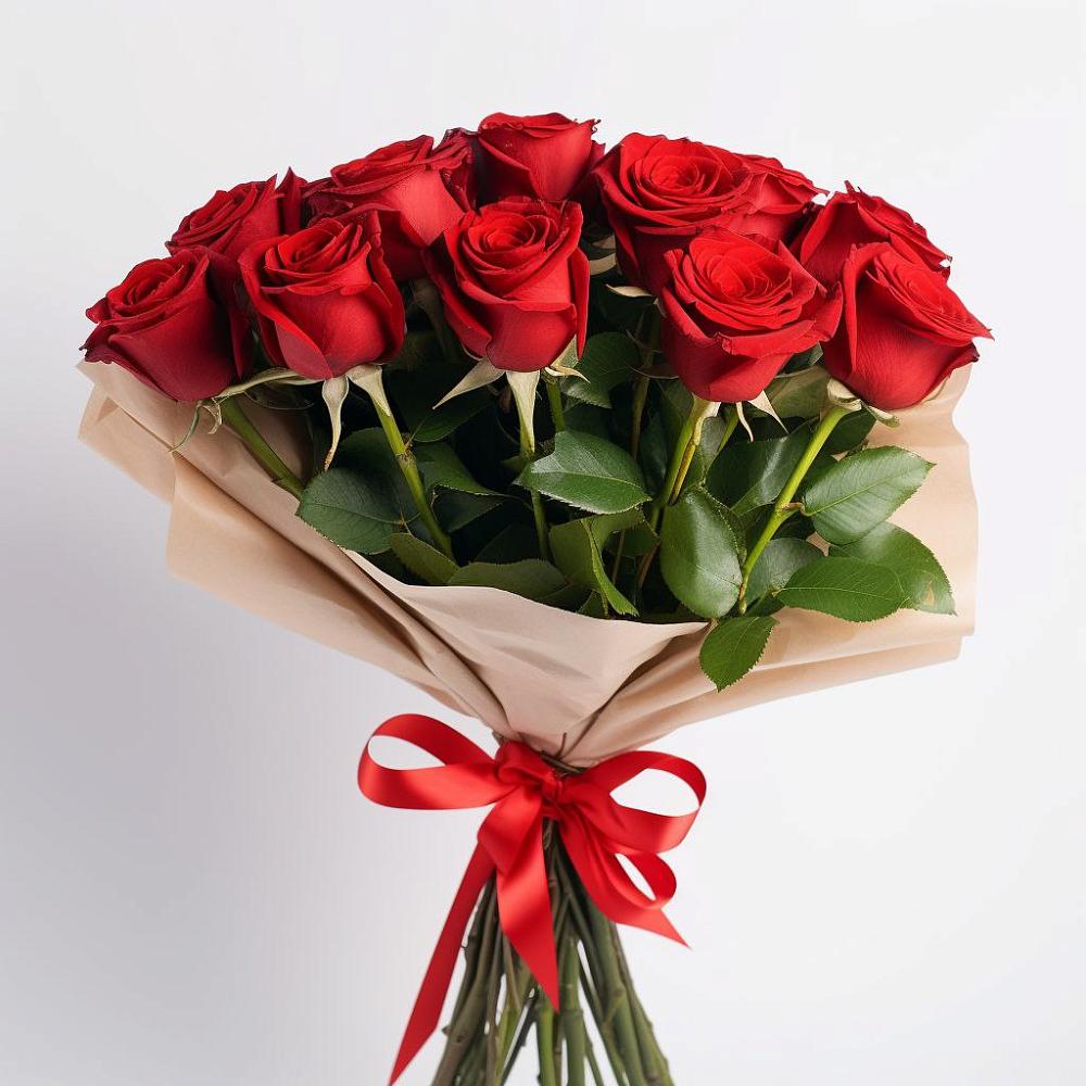 Букет 11 Красных роз Эдлесс Лав в Березнецово